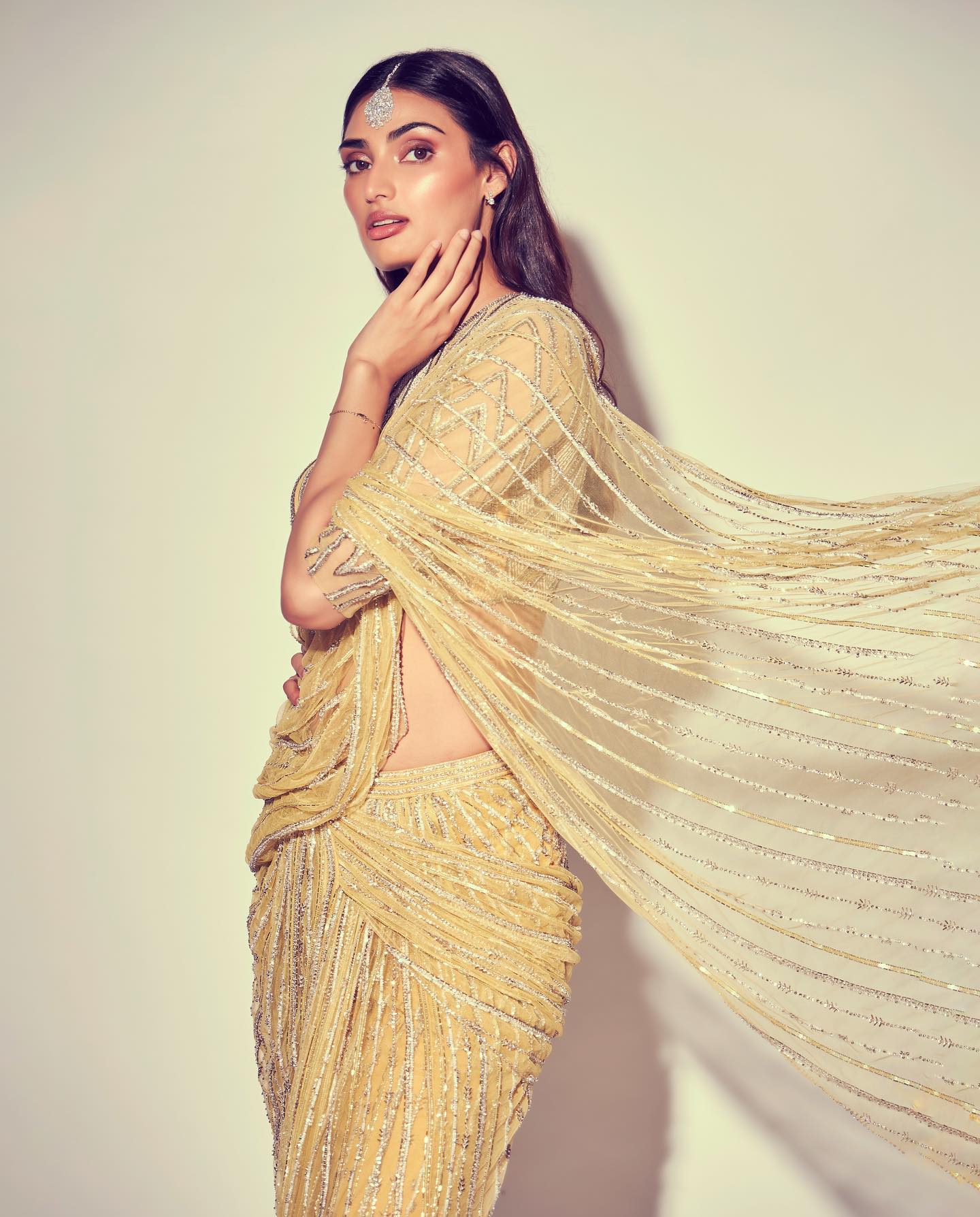 Shimmery Saree Drape 