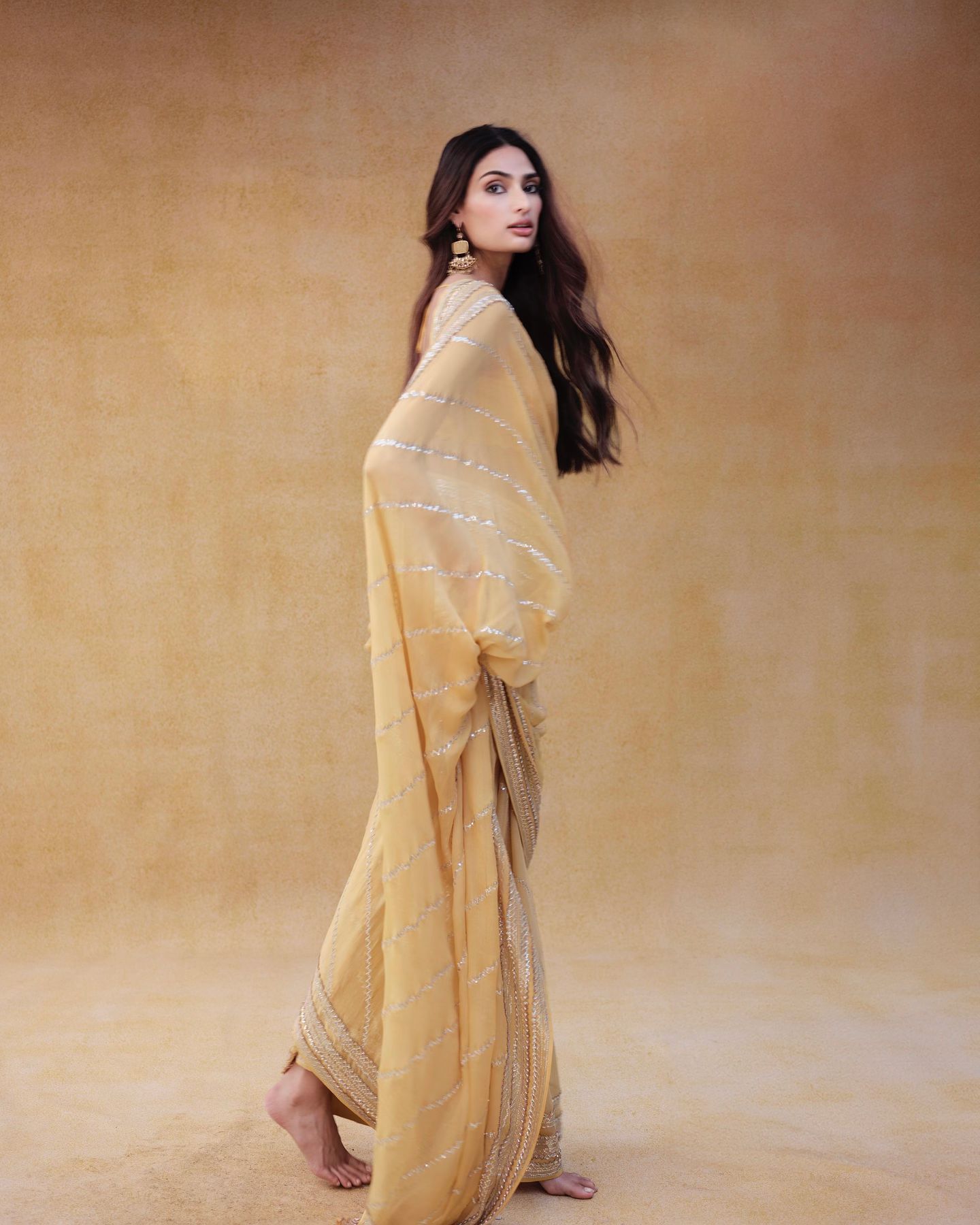 Yellow Modern Saree