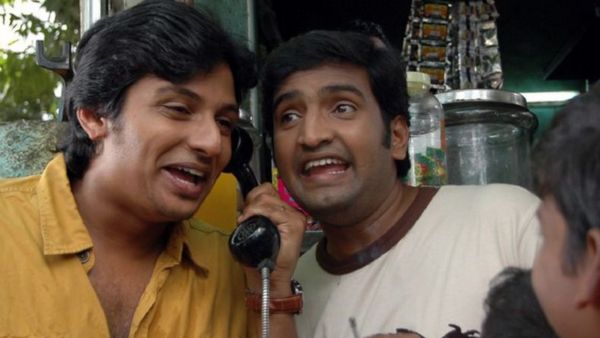 Santhanam and Jeeva in Siva Manasula Sakthi