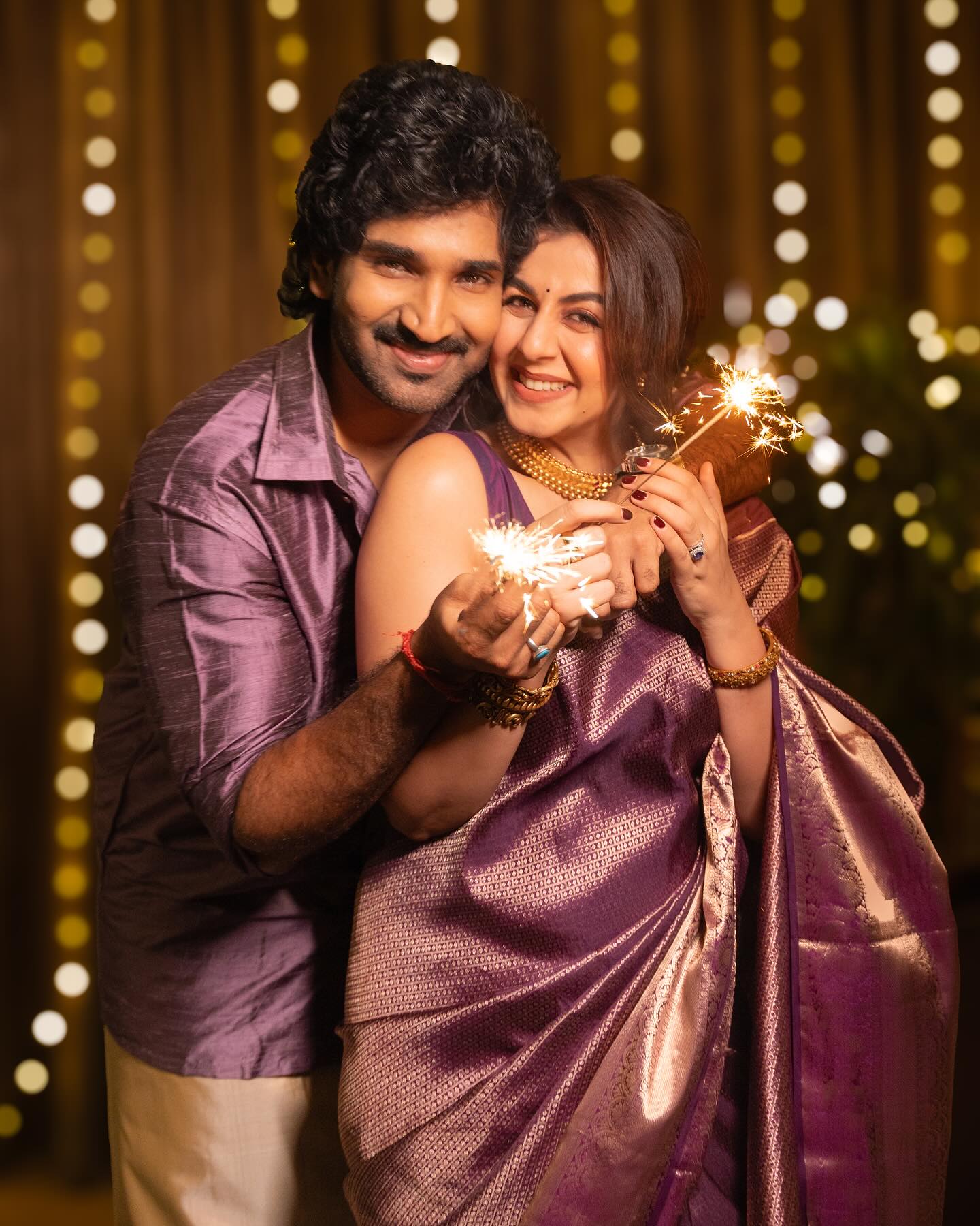 Nikki Galrani and Aadhi