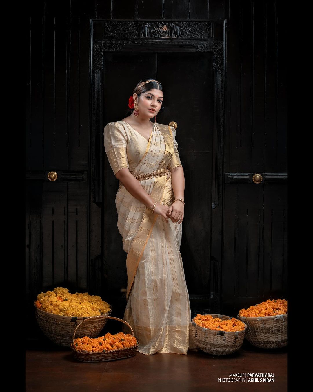 Gold Kanjeevaram Saree