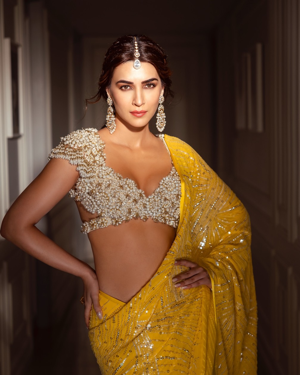 Pearl Work Blouse Design 