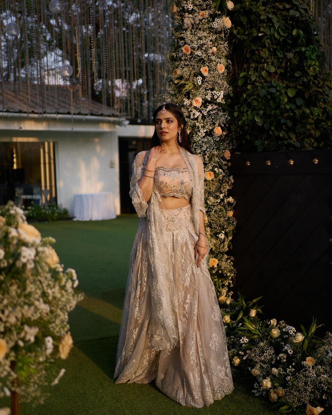 Pastel Pink And Gold Lehenga