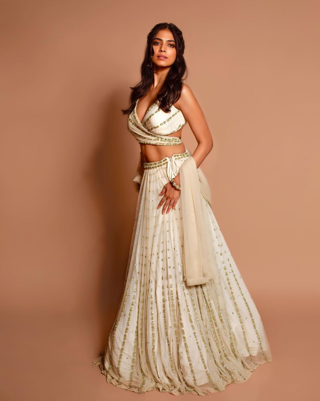 Ivory-Gold Lehenga