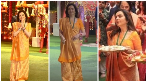 नीता अंबानी ने साड़ी में दिखाया जलवा