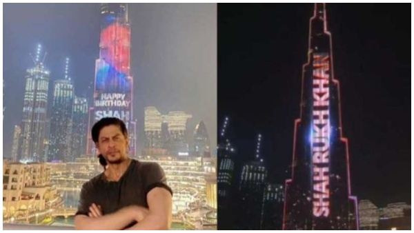 साल 2021 में बुर्ज खलीफा पर शाहरुख
