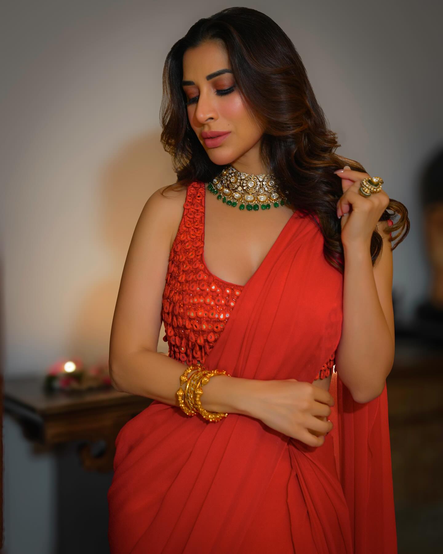 U Neck Blouse Design