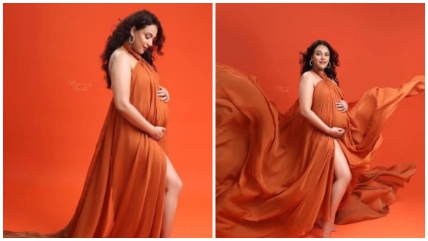 स्वरा का भगवा रंग में प्रेग्रेंसी शूट