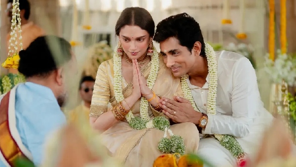 पति के लिए अदिति का खूबसूरत कैप्शन