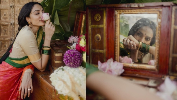 बेहद खूबसूरत साड़ी और गहनें