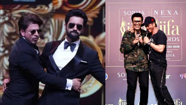 शाहरुख़, विक्की और करण ने की मेजबानी