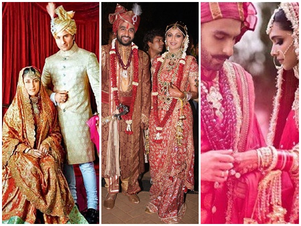 കോടികള്‍ ഒഴുകിയ വിവാഹം; ബോളിവുഡിലെ 5 രാജകീയ വിവാഹങ്ങള്‍