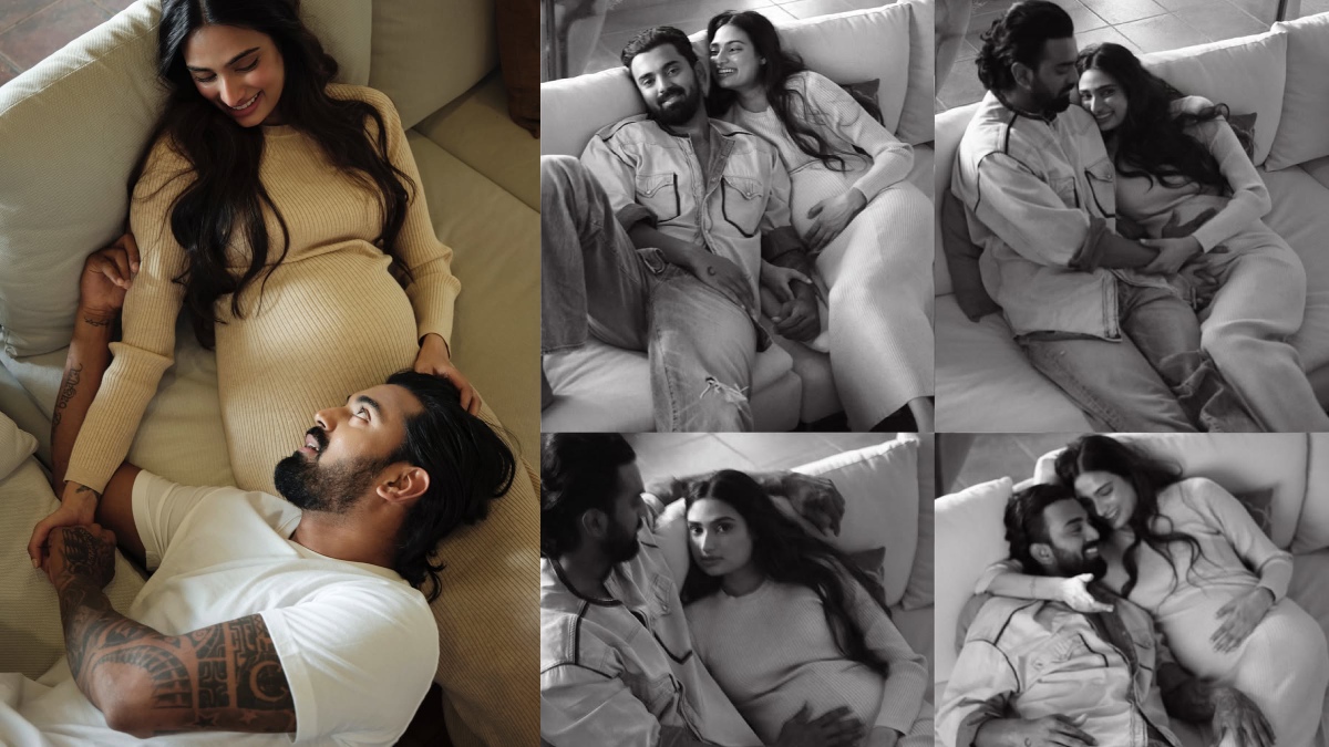 अथिया शेट्टी ने शर्ट के बटन खोल फ्लॉन्ट किया बेबी बंप, तस्वीरें वायरल