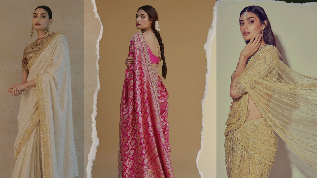 Athiya Shetty Stunning Saree Designs For Tall Girls