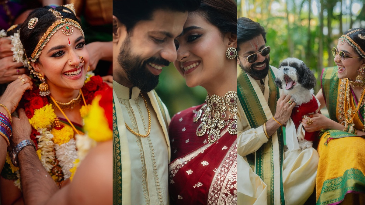 कीर्ति सुरेश की शादी: खूबसूरत तस्वीरों में बयां हुई प्रेम कहानी