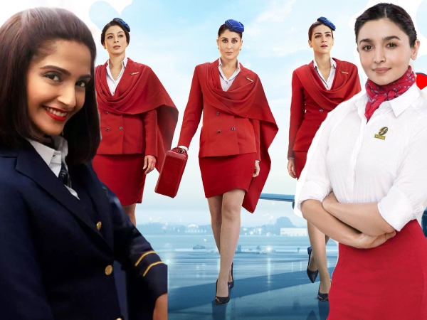तब्बू करीना और कृति से पहले एयर होस्टेस बन दर्शकों का दिल उड़ा ले गयी थीं ये 10 एक्ट्रेस