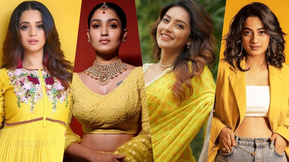 Bright and Beautiful: Mollywood Actresses In Yellow Outfits