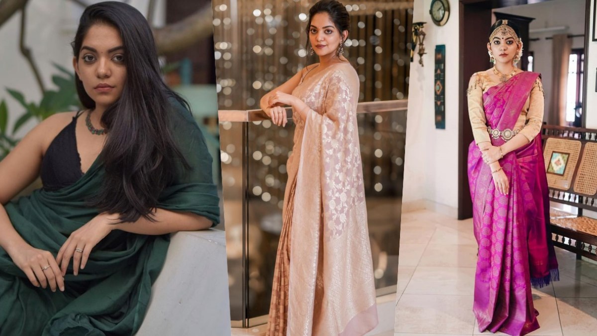 Elevate Your Wardrobe With Ahaana Krishna’s Showstopping Saree Looks!