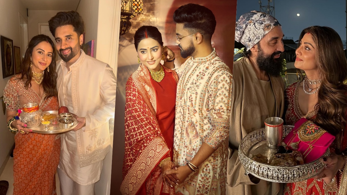 Hina Khan To Rakul Preet Singh: Bollywood Stars Celebrated Karwa Chauth 2025, See Pics