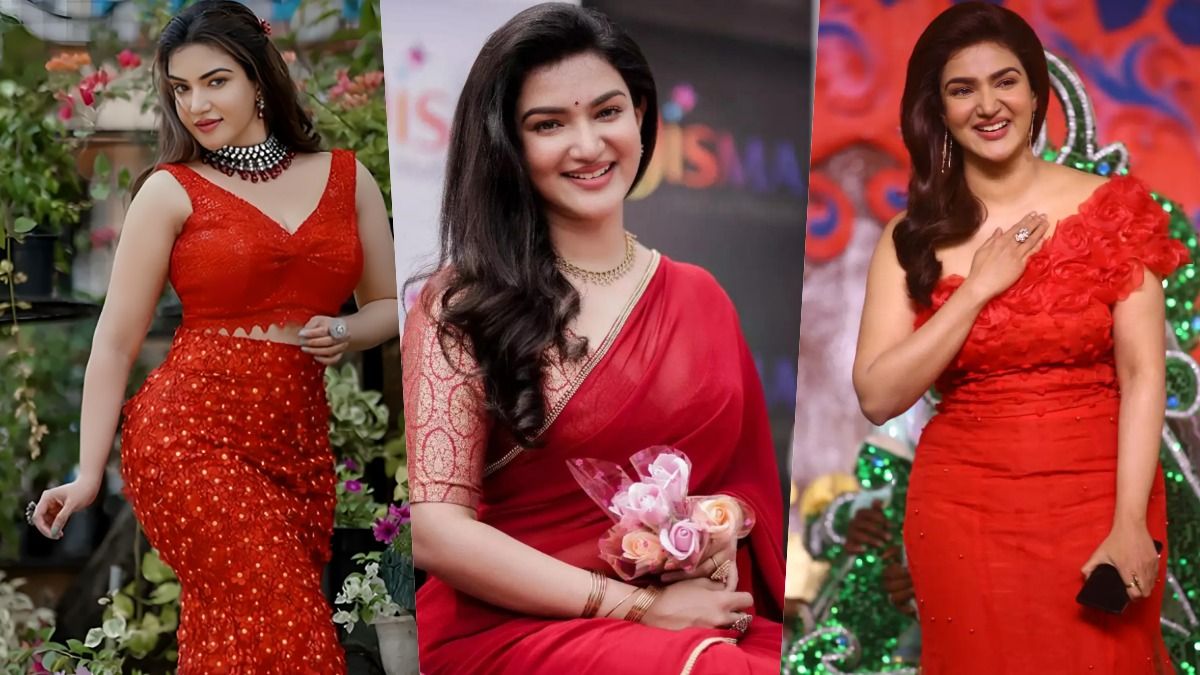 Honey Rose's Show-stopping Red Dresses That Steal The Spotlight Wherever She Goes