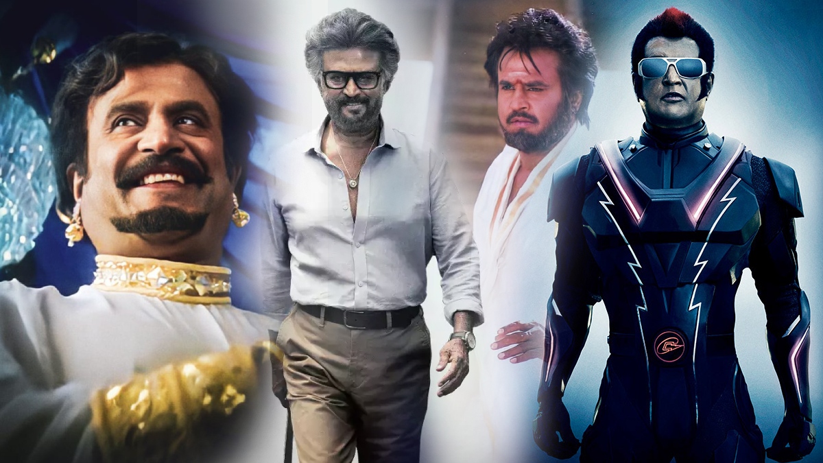 10 வெவ்வேறு கெட்டப்பில் ரசிகர்களை அதிரவைத்த ரஜினிகாந்த்