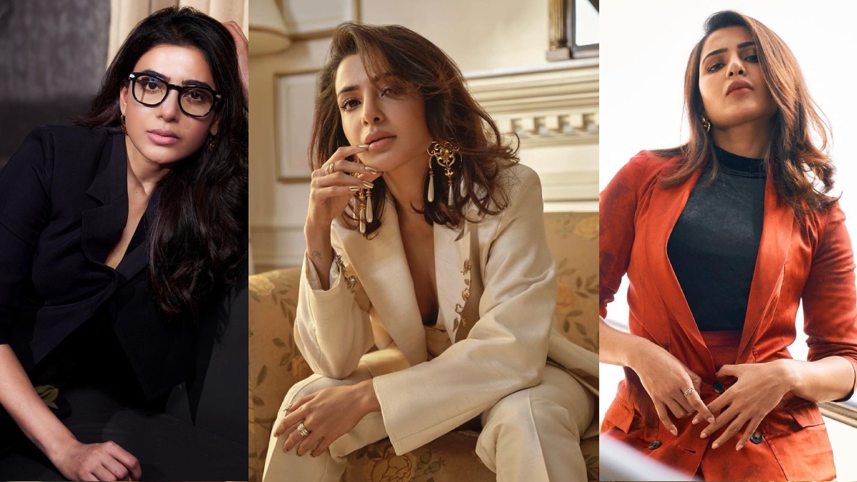 इस ठंडी सामंथा की तरह ब्लेज़र और जैकेट पहन ढाएं कहर