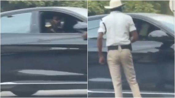 ರಾಂಗ್ ರೂಟ್‌ನಲ್ಲಿ ಕಾರು ಚಲಾಯಿಸಿ ಟ್ರಾಫಿಕ್ ಪೋಲಿಸ್ ಜೊತೆ ನಟ ವಾಗ್ವಾದ