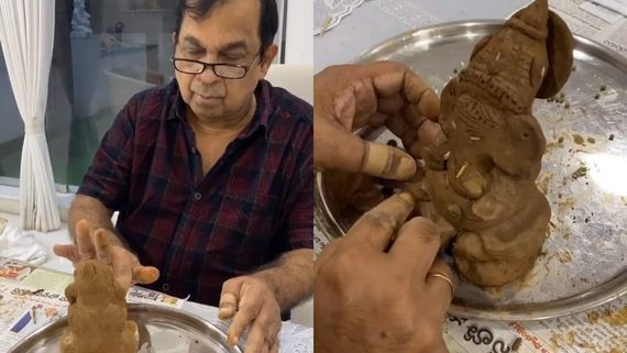 'ಬ್ರಹ್ಮಾ'ನಂದಂ ಸೃಷ್ಟಿಸಿದ ಸುಂದರ ಗಣೇಶ ಮೂರ್ತಿ; ಇಲ್ಲಿದೆ ವೀಡಿಯೋ