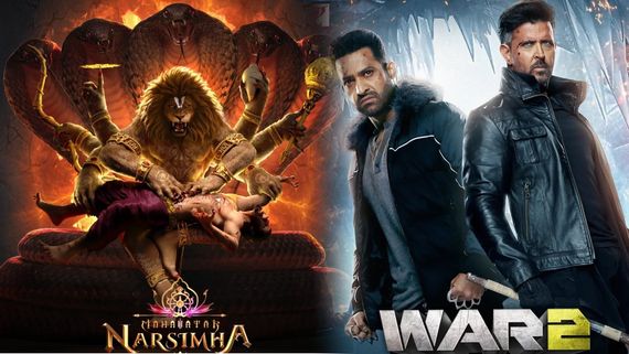 ಕೊನೆ ಕ್ಷಣದಲ್ಲಿ 'ಮಹಾವತಾರ್ ನರಸಿಂಹ' ಚಿತ್ರವನ್ನು ಹಿಂದಿಕ್ಕಿದ 'ವಾರ್ 2' ;  3ನೇ ಸ್ಥಾನಕ್ಕೆ ತೀವೃ ಪೈಪೋಟಿ