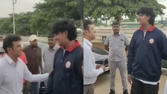 ಶಿವರಾಜ್‌ಕುಮಾರ್ ಹಾಗೂ ದರ್ಶನ್ ಪುತ್ರ ವಿನೀಶ್ ಭೇಟಿ; ವೀಡಿಯೋ ವೈರಲ್ 