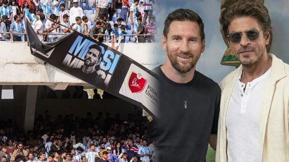 ಫುಟ್‌ಬಾಲ್ ದಂತಕತೆಯನ್ನು ಭೇಟಿಯಾದ ಶಾರುಖ್ ಖಾನ್, ರಣಾಂಗಣವಾದ ಕೋಲ್ಕತ್ತಾ ಸ್ಟೇಡಿಯಂ