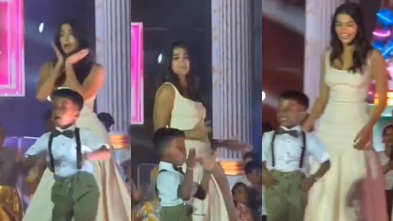 5 ವರ್ಷದ ಬಾಲಕನ ಜೊತೆ 'ಮೋನಿಕಾ' ಹಾಡಿಗೆ ಹೆಜ್ಜೆ ಹಾಕಲು ಪೂಜಾ ಹೆಗ್ಡೆ ಸುಸ್ತು, ವಿಡಿಯೋ ವೈರಲ್