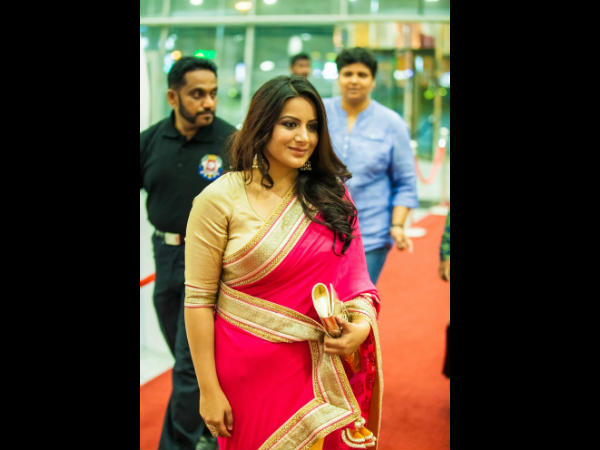 ಸೀರೆಯಲ್ಲಿ ಗಮನಸೆಳೆದ ಪೂಜಾಗಾಂಧಿ