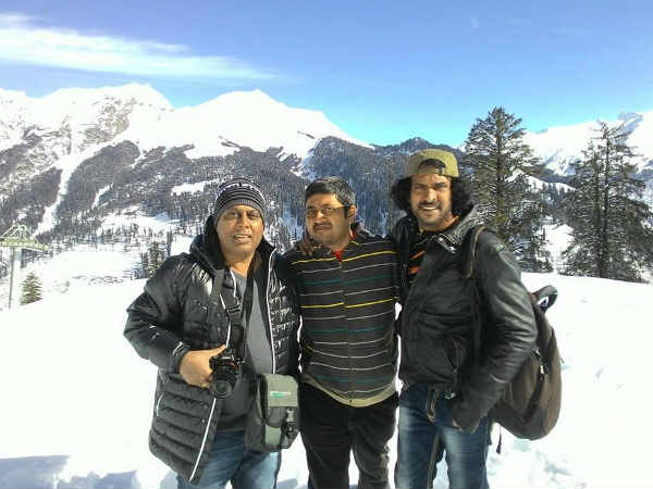 Uppi 2 shooting in the Himalayas2 Uppi 2 shooting in the Himalayas2
