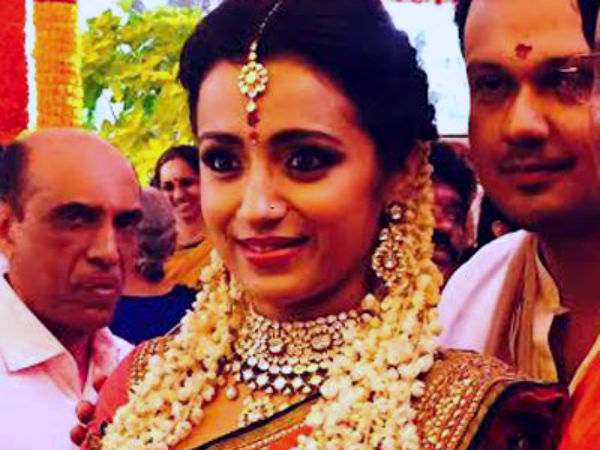 ಮದುವಣಗಿತ್ತಿಯಂತೆ ಮೆರೆಯುತಿಹ ತ್ರಿಷಾ