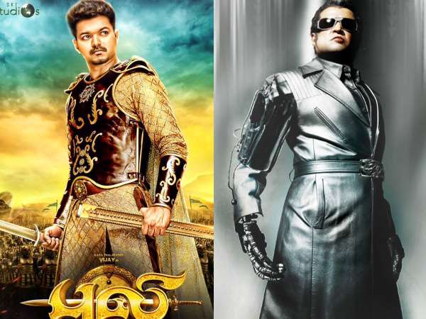 ಇಳೆಯದಳಪತಿ 'ಪುಲಿ' ವರ್ಸಸ್ ಸೂಪರ್ ಸ್ಟಾರ್ 'ಎಂದಿರನ್'