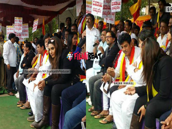 Kannada Film stars protest over Kalasa-Banduri nala project