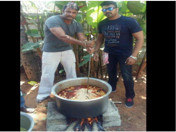 ಬಿರಿಯಾನಿ ತಯಾರಿಸಿದ ದರ್ಶನ್