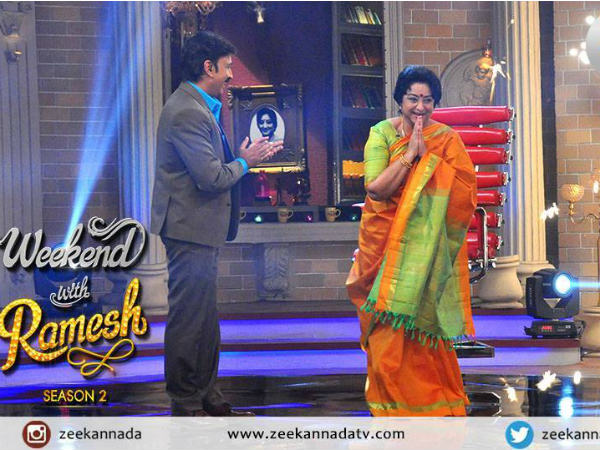 Kannada Actress Lakshmi in Weekend with Ramesh