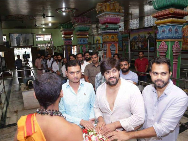 Actor Yash starrer Kannada Movie 'KGF' goes on floors Actor Yash starrer Kannada Movie 'KGF' goes on floors