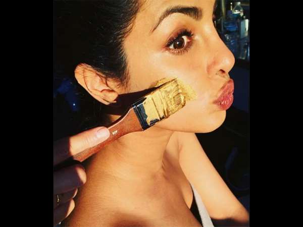 Hindi Actress Priyanka Chopra's Gold love