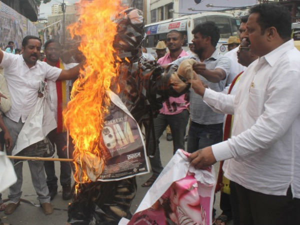 Cauvery Dispute: Protestors stop Screening of Tamil Films Cauvery Dispute: Protestors stop Screening of Tamil Films