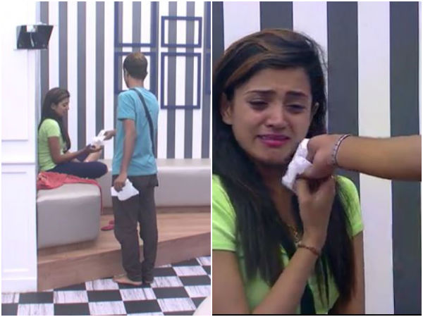 ಸಂಜನಾ ಕಣ್ಣೀರೊರಿಸಿದ ಪ್ರಥಮ್ ಸಂಜನಾ ಕಣ್ಣೀರೊರಿಸಿದ ಪ್ರಥಮ್