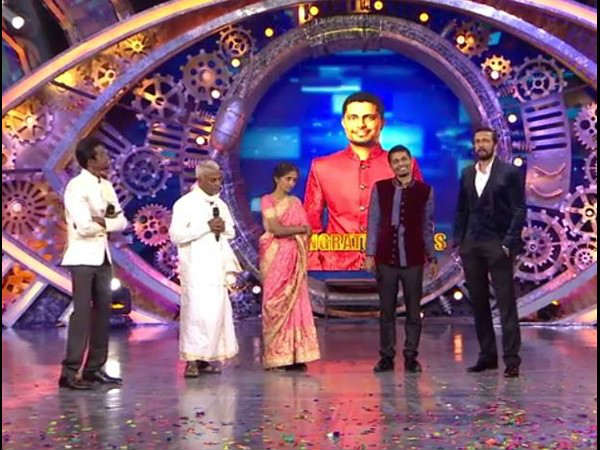 'ಬಿಗ್ ಬಾಸ್' ವೇದಿಕೆಯಲ್ಲಿ ತಂದೆ-ಮಗನ ದೃಢ ನಿರ್ಧಾರ