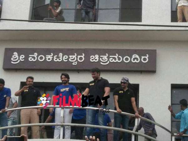 'ಚೌಕ' ವಿಜಯಯಾತ್ರೆಯಲ್ಲಿ 'ಸಾರಥಿ'