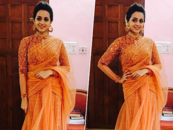 ನಿಶ್ಚಿತಾರ್ಥದಲ್ಲಿ ಕಂಗೊಳಿಸಿದ ನಟಿ ಭಾವನಾ