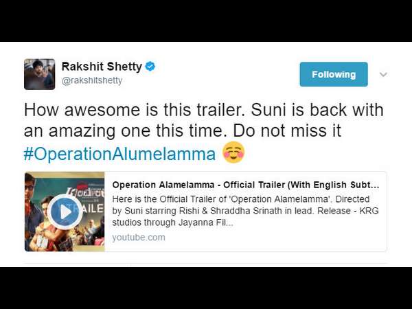 ರಕ್ಷಿತ್ ಶೆಟ್ಟಿ ಫಿದಾ