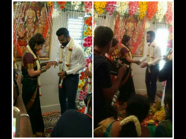 ಉಂಗುರ ಬದಲಾಯಿಸಿಕೊಂಡ ಜೋಡಿ