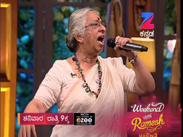 B.Jayashree in Weekend with Ramesh-3 