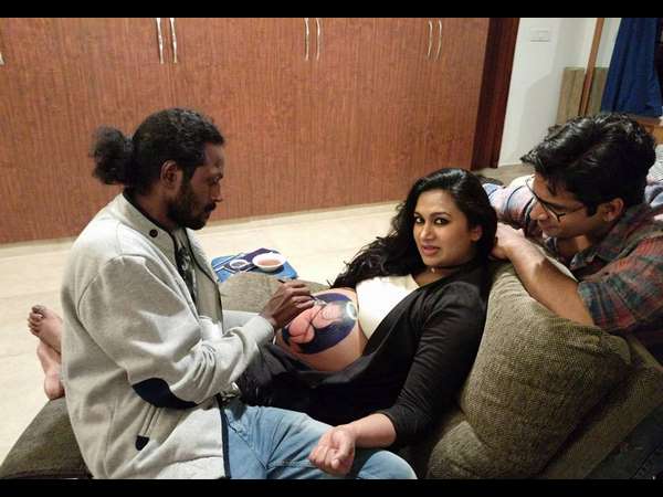 Actress Shwetha Srivatsav Enjoying Her Pregnancy Time